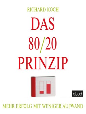 cover image of Das 80/20-Prinzip
